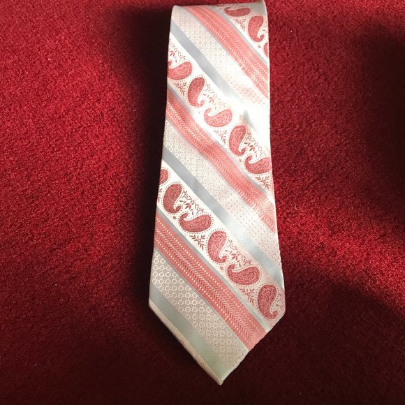 Alberto Zerra 100% silk paisley men’s tie - Picture 1 of 3